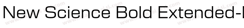 New Science Bold Extended字体转换